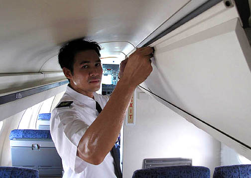 cute flight attendant