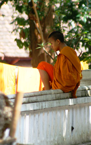Wat Siphouthabath monk