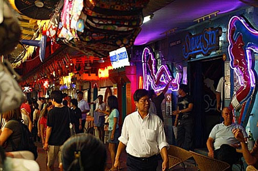 Patpong’s Night Market is more of a fish market, but still worth a short, if congested, stroll.