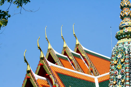 Garuda styled chofah at Bangkok’s Wat Pho.