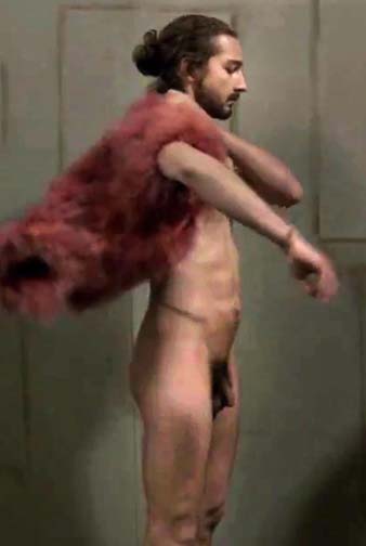 You can't get much scarier than Shia LaBeouf naked.