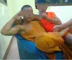 happy monks