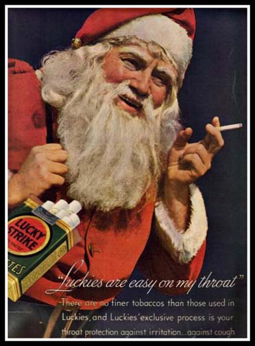 Kinda makes you wonder what else is easy on Santa's throat.